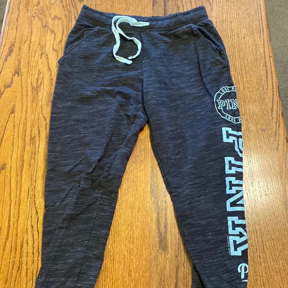 Medium charcoal grey Victoria’s Secret Pink sweat pants